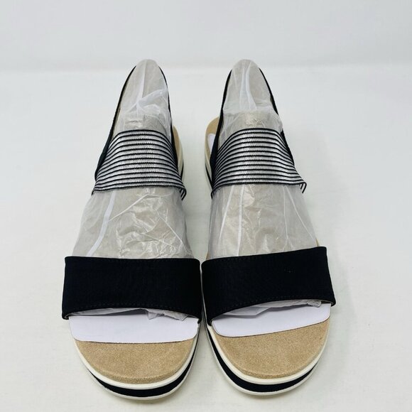 Lifestride Womens 8.5M Zing Round Open Toe Wedge Slingback Sandals in Black $69 - Picture 4 of 9